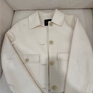 Theory Cream Button-Up Jacket